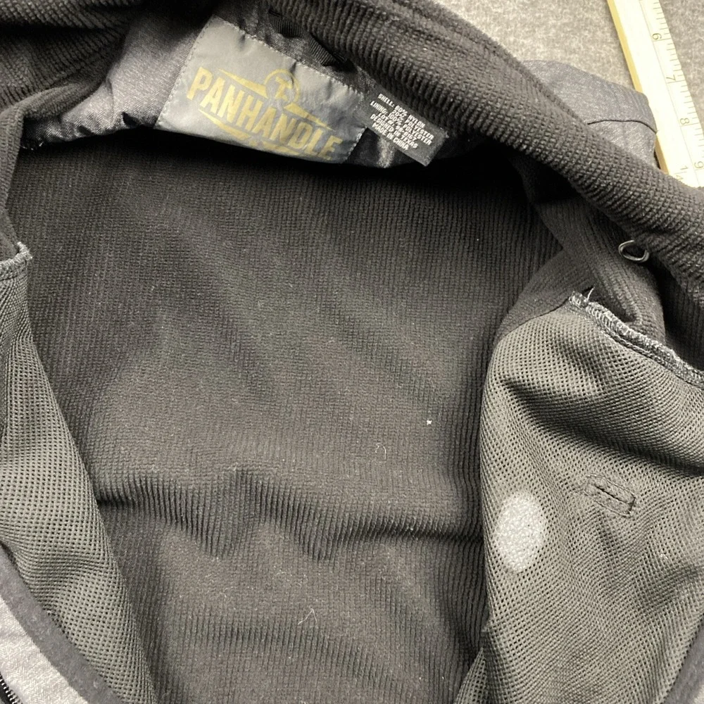 Panhandle Tuf Cooper Performance Vest Men's Large Gray Full Zip Pockets Outdoor